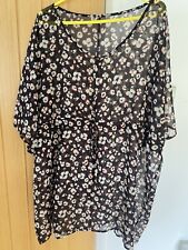 Woman’s Cotton Traders Animal Print Kaftan Cover Up UK 18/20 