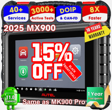 2025 Autel MaxiCOM MK900 PRO MX900 Bidirectional Auto Diagnostic Scanner FCA SGW