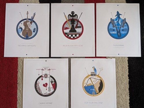 James bond graphic art posters - james,