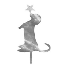 Tree Topper Metal Cute Dog