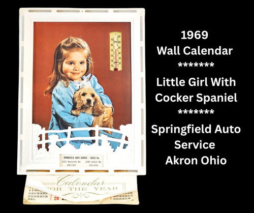 1969 wall calendar - 1969, girl