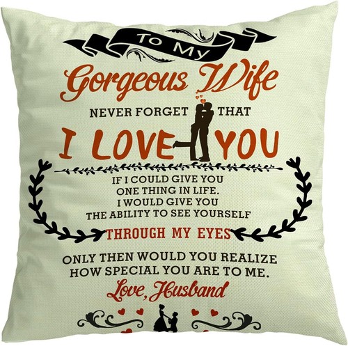 Wife gift cushion - pillow, cover