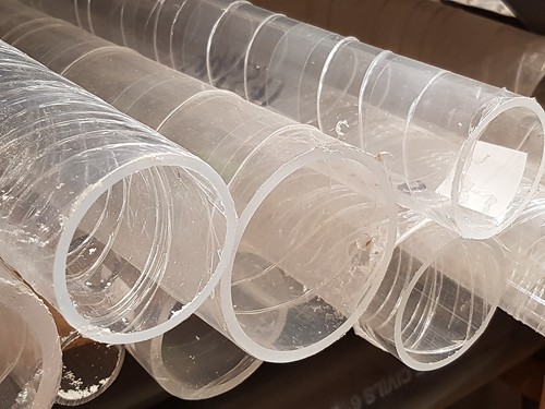 Clear acrylic tube - clear,