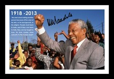 Nelson mandela autographed - nelson,