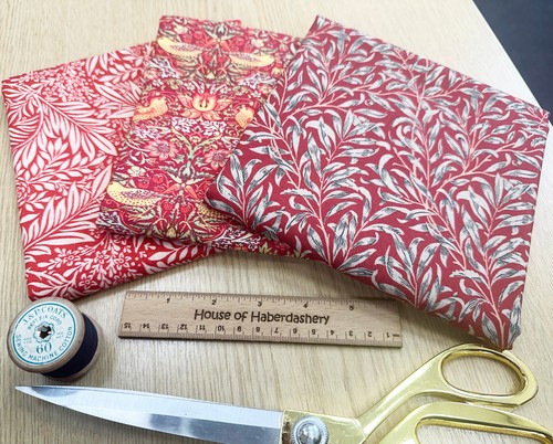 Fabric bundle crimson red - fabric,