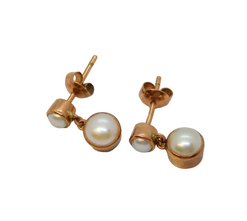 Pair 9ct rose gold - 9ct,