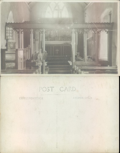 Church interior with lectern