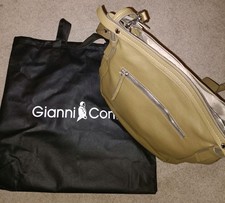 Gianni Conti Genuine Leather Olive Green Cross Body Shoulder BNWT RRP £199 NEW