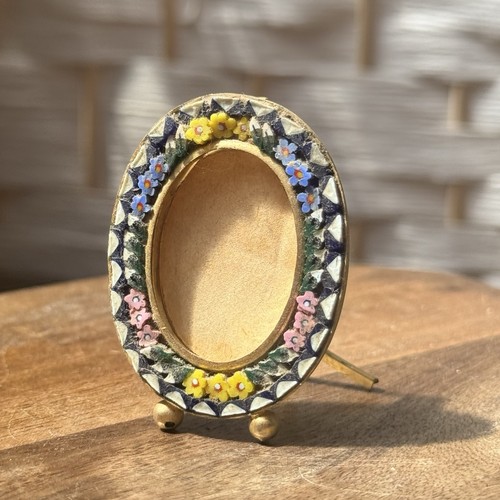Vintage micro mosaic oval - mosaic,
