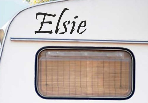 Caravan name sticker - name, |
