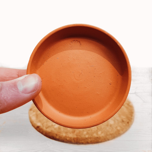 The natural terracotta saucers - the,