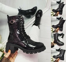 LADIES WOMENS ANKLE LACE UP