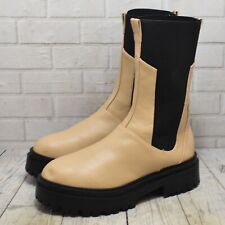 Womens Raid Light Brown Mid Heel Ankle Boots UK 6 EUR 39
