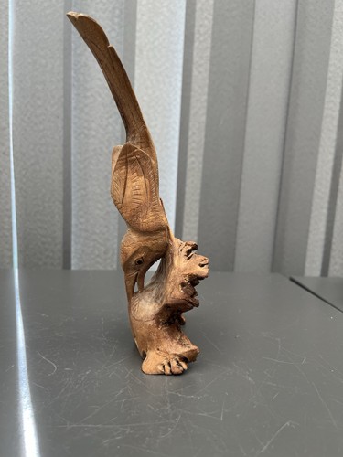 Vintage hand carved wooden - carved,
