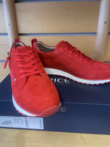Ladies caprice red suede - ladies,