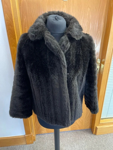Dark brown vintage faux - dark,