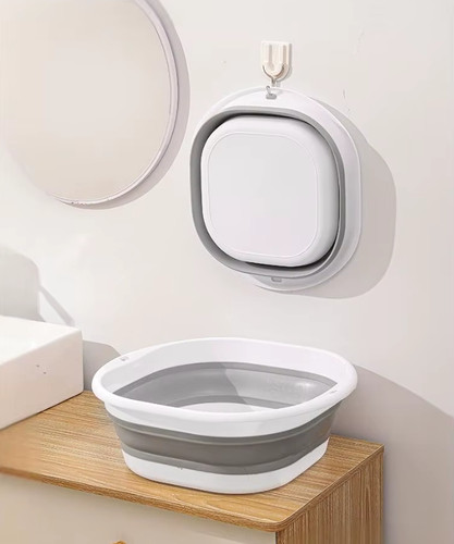 Collapsible plastic wash basin - plastic,
