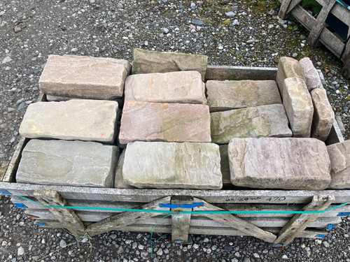 Raj green stone - green, cobbles