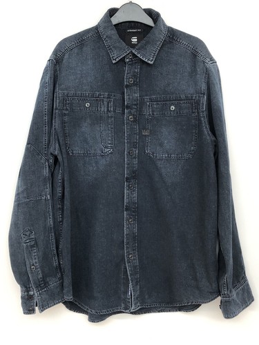 Star raw overshirt - g, mens