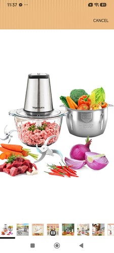 Food processor 500w with 2 - processor,