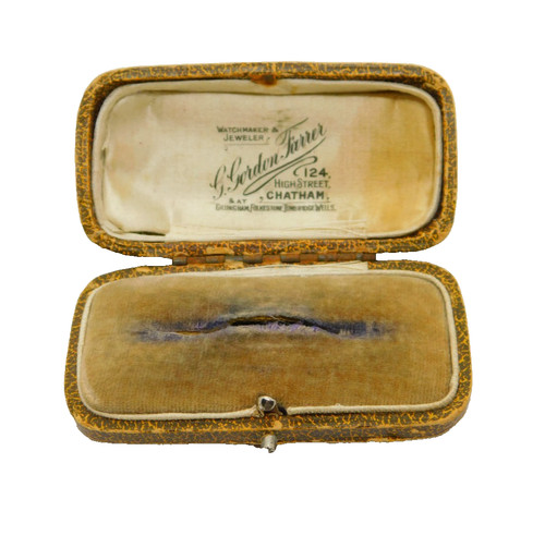 Edwardian faux leather brooch - faux,