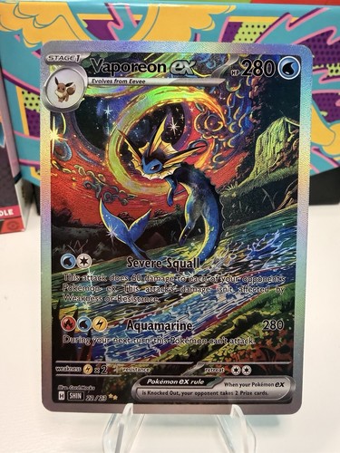 Mystic vaporeon pokemon card - pokemon,