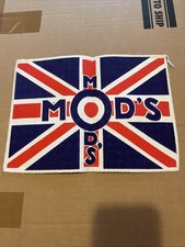 VINTAGE LARGE MODS SCOOTERING UNION JACK LAMBRETTA VESPA SCOOTER CLOTH PATCH