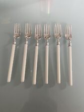 Hans Hansen Denmark Solid Silver Fork Sett Of 6
