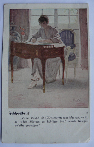Feldpostbrief patriotic ww1 - feldpostbrief.,
