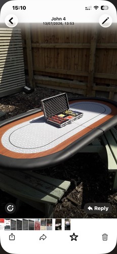 Red tooth poker table and - red,