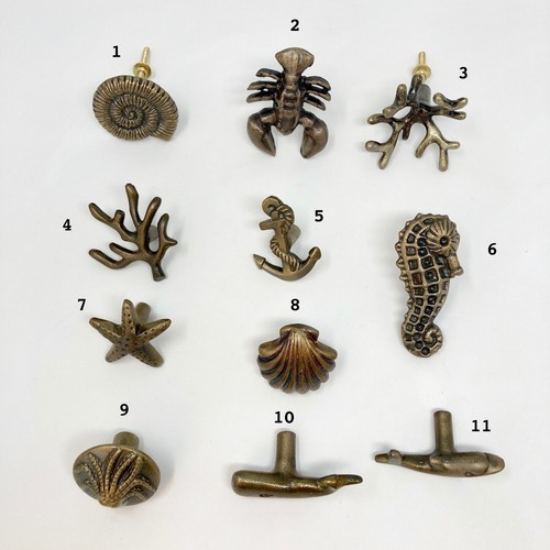 Knob pull sea life - pull, antique