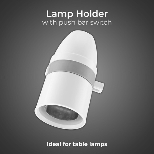 Switched lamp holder push - lamp,