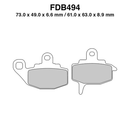 Pair brake pads ferodo - brake,