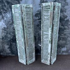 French Antique Chippy Paint Window Shutters Great Paint! Original Hinges