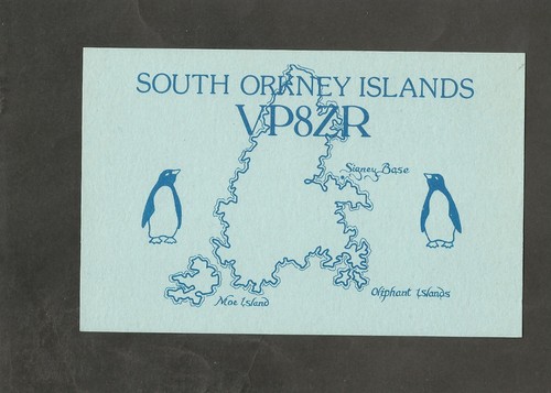 Qsl card vp8zr south - qsl,