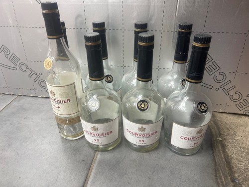 Courvoisier cognac empty - courvoisier,