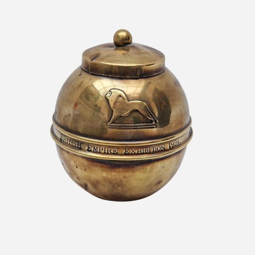 Vintage antique brass - tea, tin