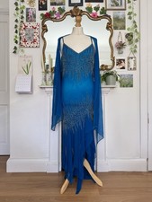 Vintage 90s Goya Silk Beaded