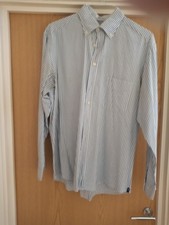 Large Gant Blue Striped New Haven The Seersucker Sleeved Shirt