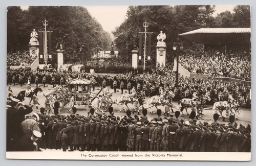 Rppc coronation coach from - coronation,