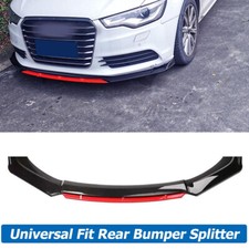 Gloss Black For Audi A3 A4 A5 A7 S4 S5 Front spoiler Lower Bumper Lip Splitter