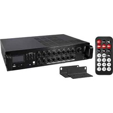 Eagle 6-Zone 120W 100V Line Mixer Amplifier with Bluetooth FM & USB/SD