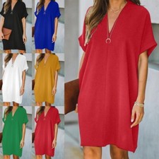 Women Short Sleeve V Neck