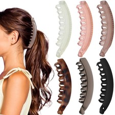 6pcs inch banana hair clips - 5,