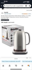 Breville Selecta Temperature Select Electric Kettle | 1.7L | 3kW Fast Boil |... 