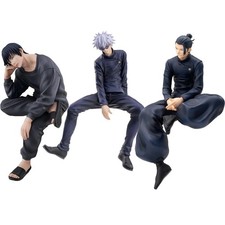 Anime figure Geto Suguru Gojo SATORU Fushiguro Toji sitting pose action figure P