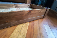 Get Laid Beds Classic Under Bed Storage Box Coffee Bean Satin Stain 155x71 cm