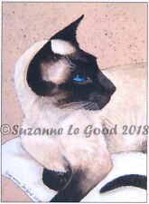 Siamese Cat art print Limited