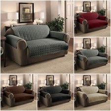 Quilted Sofa Protector Throw Furniture Protector Cover Water Resistant Armchair