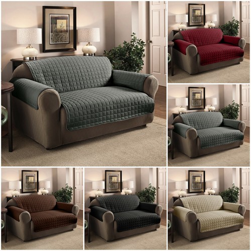 Quilted sofa protector throw - sofa,